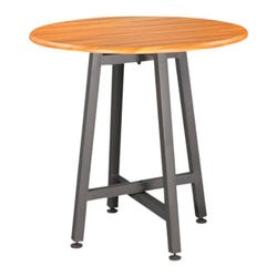 Image for VARI Standing Round Table, Butcher Block from School Specialty