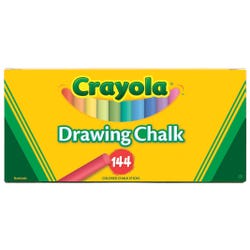 Image for Crayola Drawing Chalk, Non-Toxic, Assorted Colors, Set of 144 from School Specialty