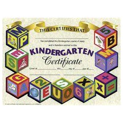 Image for Hayes Kindergarten Certificate, 8-1/2 x 11 Inches, Glossy Paper, Pack of 30 from School Specialty