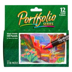 Image for Crayola Portfolio Water Soluble Oil Pastels, Assorted Colors, Set of 12 from School Specialty