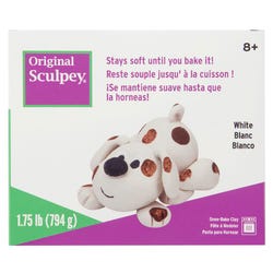 Image for Sculpey Polymer Modeling Compound Clay, 1-3/4 Pounds, White from School Specialty