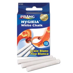 Image for Prang Hygieia Dustless Chalkboard Chalk, Pack of 12, White from School Specialty