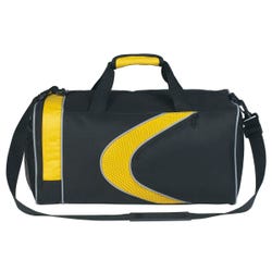 Image for Sports Duffle Bag, Black with Yellow Detail from School Specialty