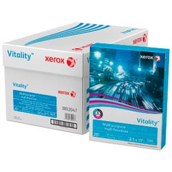 Image for Xerox Vitality Copy Paper, 8-1/2 x 11 Inches, 20 lb, White, 5000 Sheets from School Specialty