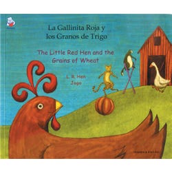 Image for Mantra Lingua The Little Red Hen and the Grains of Wheat, Spanish and English Bilingual Book from School Specialty