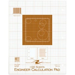 Image for Roaring Spring Engineer Pad, 8-1/2 x 11 Inches, Graph Ruled, Buff, 100 Sheets from School Specialty