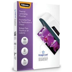 Image for Fellowes Laminating Pouches, 9 x 11-1/2 Inches, 3 mil Thickness, Pack of 100 from School Specialty