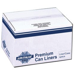 Image for Vintage 2-Ply Premium Trash Bags, 60 Gallon, Black, Pack of 100 from School Specialty