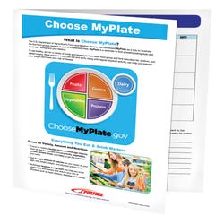 Image for Sportime Choose MyPlate Visual Learning Guide, 4 Pages, Grades 5 to 9 from School Specialty