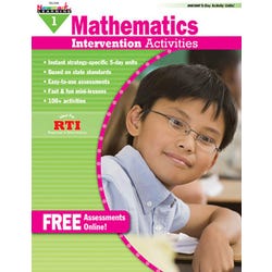 Newmark Learning Math Intervention Workbook, Grade 1 2026318