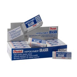 Image for Pentel Hi-Polymer Block Eraser, Large, White, Pack of 36 from School Specialty
