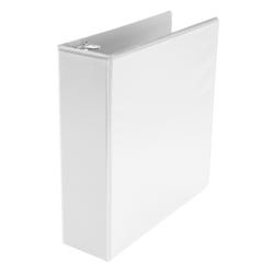School Smart D Ring View Binder, Polypropylene, 3 Inches, White Item Number 2006495