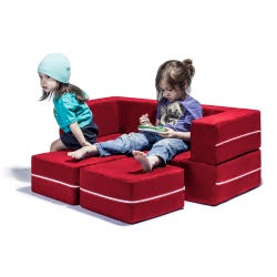 Image for JAXX Zipline Convertible Loveseat with Ottoman, Microsuede from School Specialty