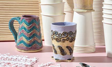 Glazed Ceramic Drinking Vessel